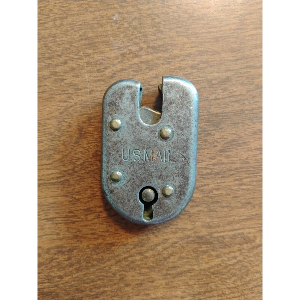 Vintage USPS Post‎ Office Mail Bag Padlock No Key U.S. Mail